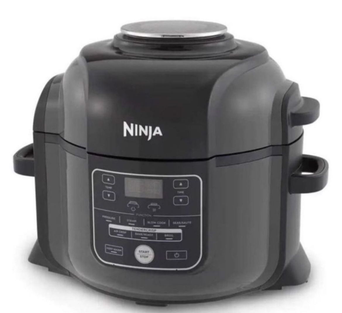 NINJA OP301 Foodi 9-in-1 Pressure, Slow Cooker, Air Fryer and More, with 6.5 Quart Capacity