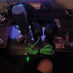 Beats noise cancelling, razor Headset For Any  System & JK Rookie Card