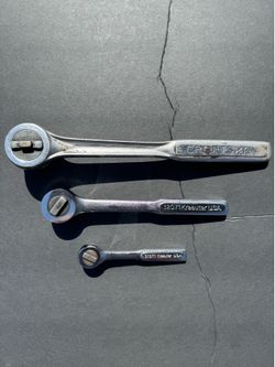 Craftsman & Kraeuter - USA Ratchet Lot – 1/4” 3/8” 1/2”
