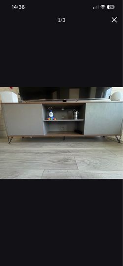 Stylish mid-century modern TV stand, perfect for your living room.