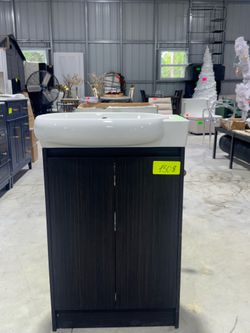 Modern Vanity with Integrated Sink - Great Condition!