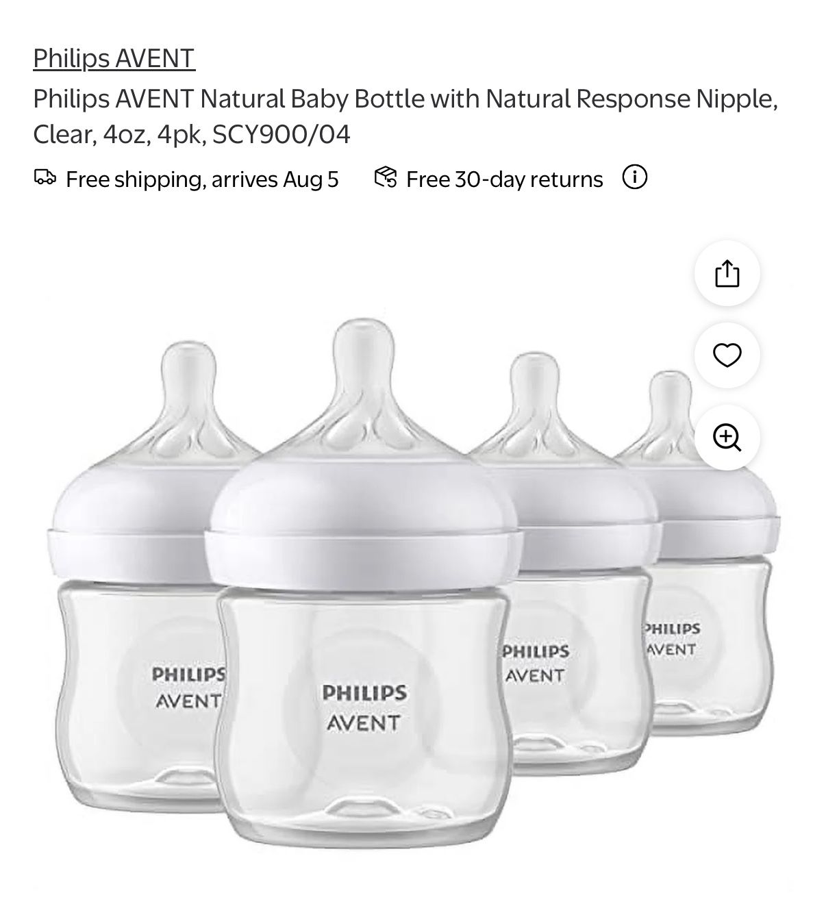 Avent Baby Bottles