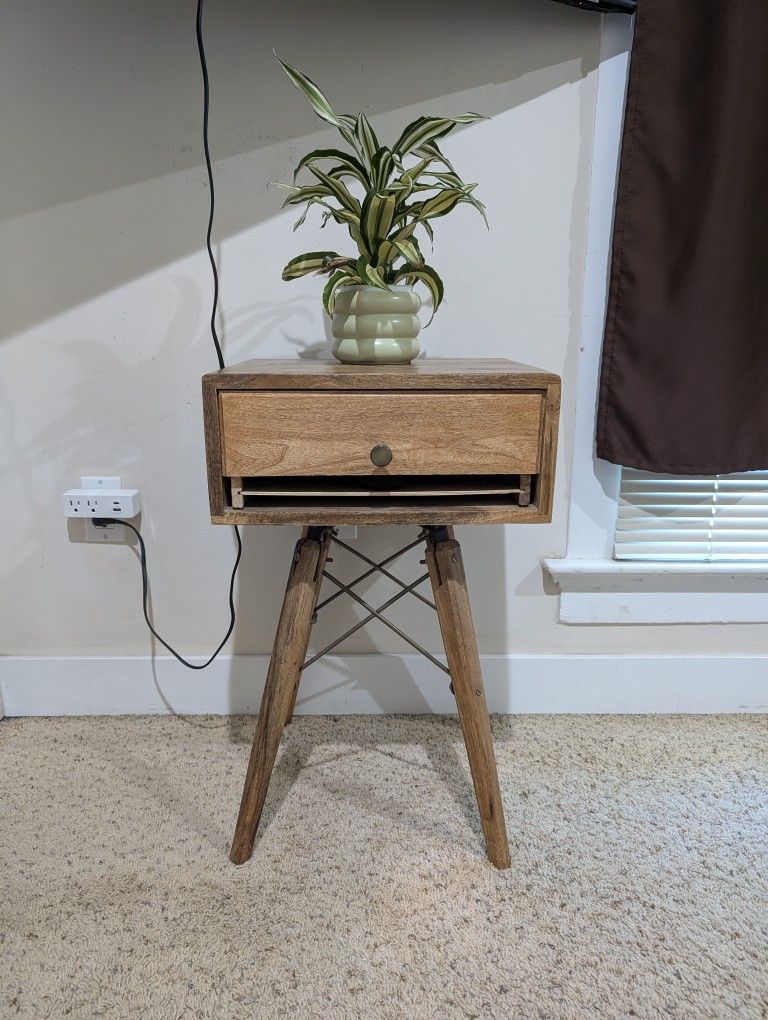 Wood Nightstand Or Side Table