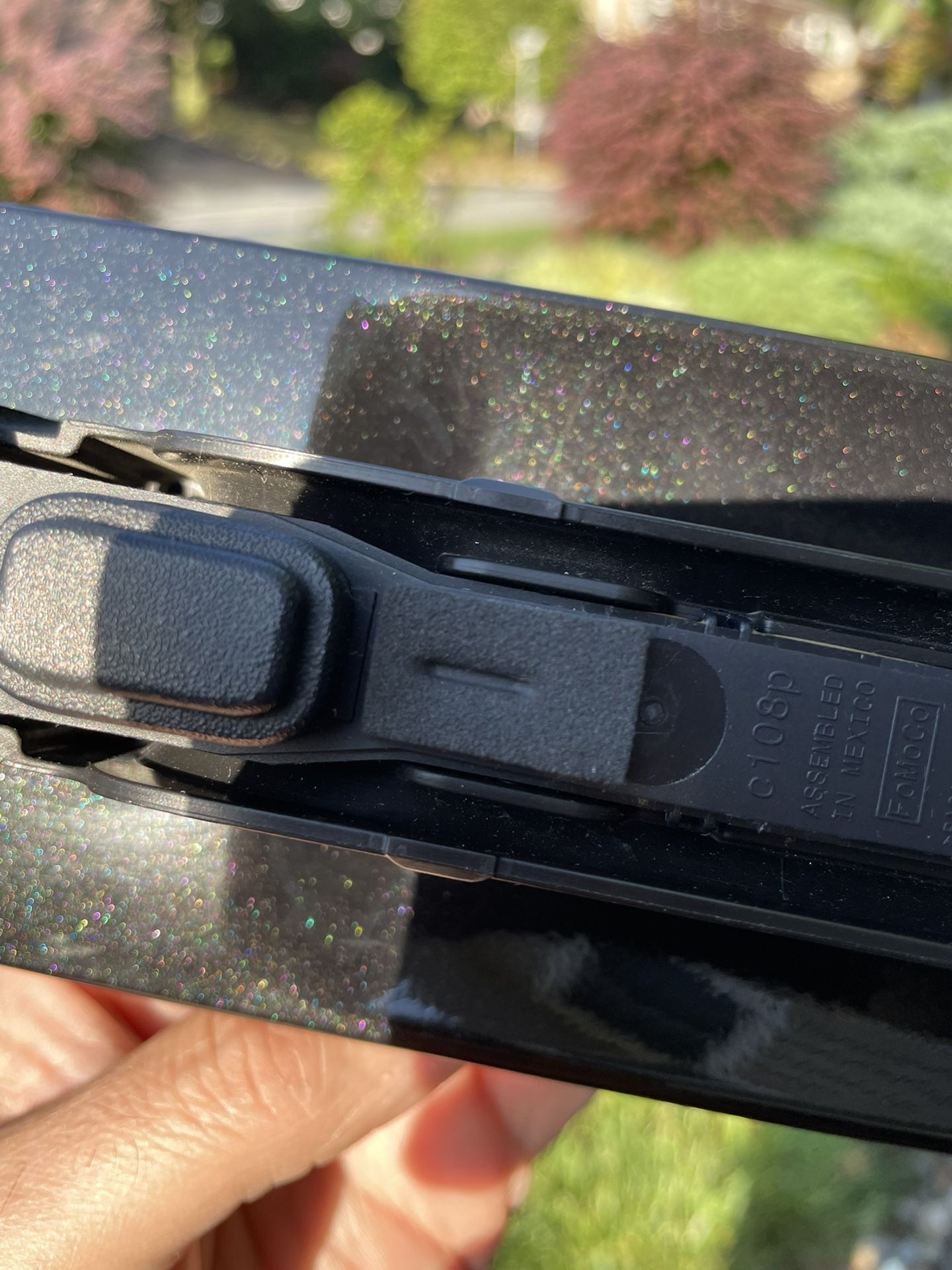 2015-2019 FORD F150 OEM LH Driver Exterior Door Handle Bezel Tuxedo Black