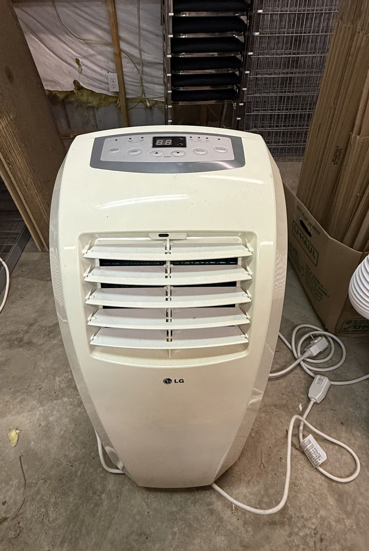 LG - 10,000 BTU Portable Air Conditioner with remote