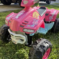 Barbie quad electric ride on toy