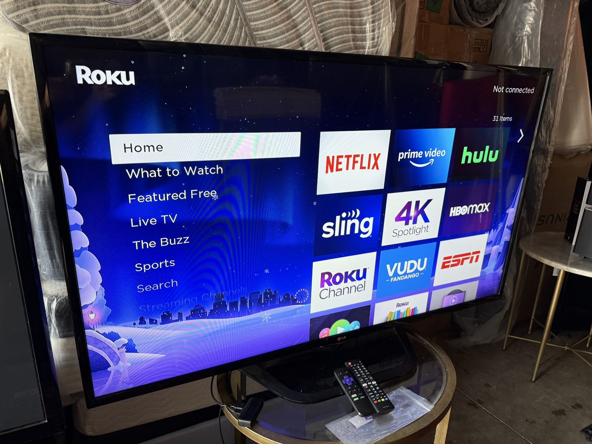 Older LG 55” TV With Roku Stick