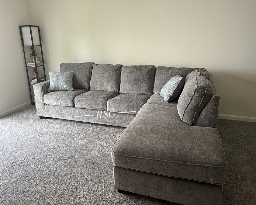 Living Room Furniture L Shaped Modular Light Gray Sectional Sofa With Chaise ⭐$39 Down Payment with Financing ⭐ 90 Days same as cash