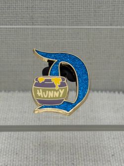 Disney Pin Disneyland D 70th Anniversary Key Winnie The Pooh Hunny Honey Pot