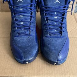 Jordan 12 suede royal blue