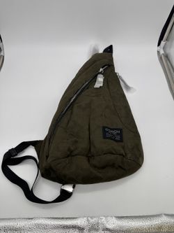 Coach Nylon Sling Backpack with Signature Pattern