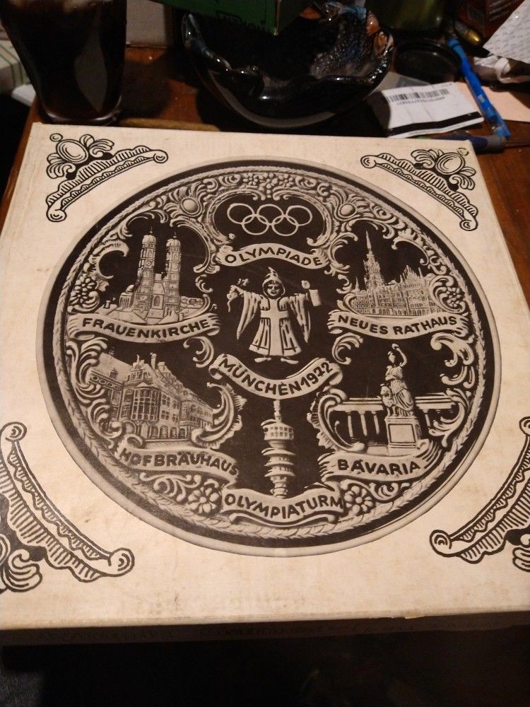 Olympic Plate Made In In Munich When They Held It Olympics Brand New