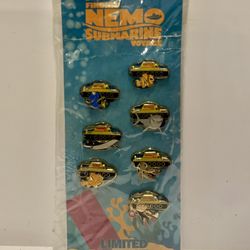 Disney Pin Set Finding Nemo Submarine Voyage Collector Set 2008 SEALED Limited