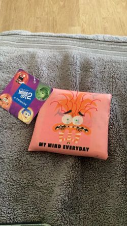 Anxiety Tote Bag Fun pouch with anxiety cartoon design with tags new