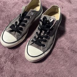 5m/7w-Converse Chuck Taylor All Star Classic Grey Low Top Lace Up-