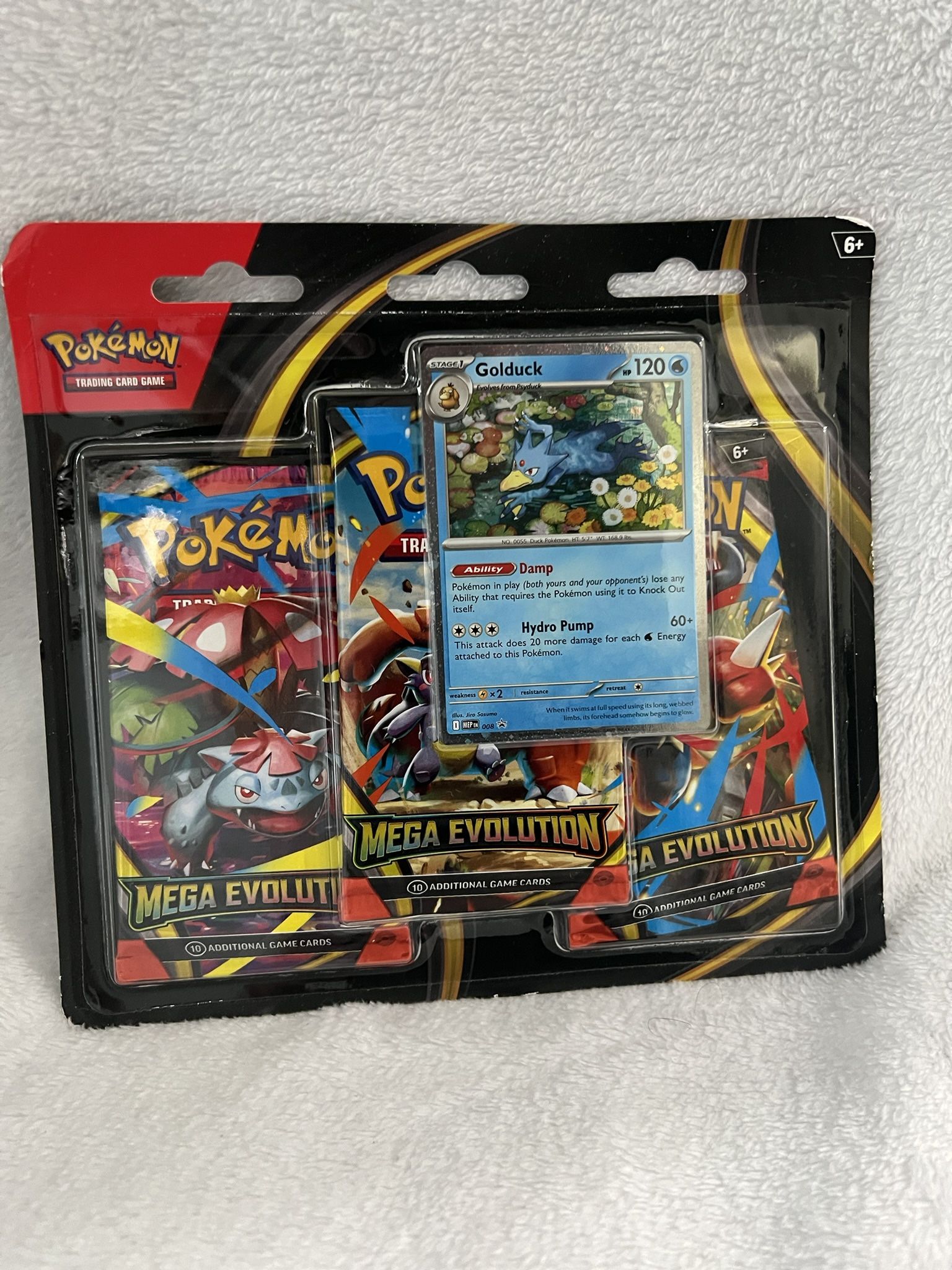 Pokemon Mega Evolution 3 Pack Blister (Golduck)