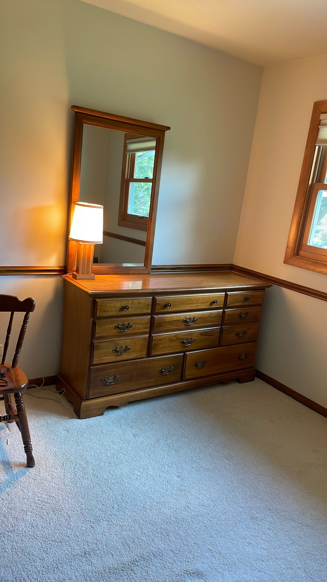Dresser And Matching Mirror