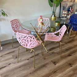 Modern Kitchen Chairs And Table Set For 4