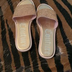 Juicy Couture Slides Yippy With Box. Size 8. Worn A Few Times. 