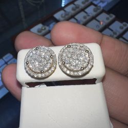 14K DIAMOND VS EARRINGS 