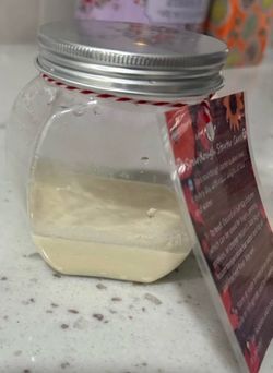 Sourdough starter with instructions