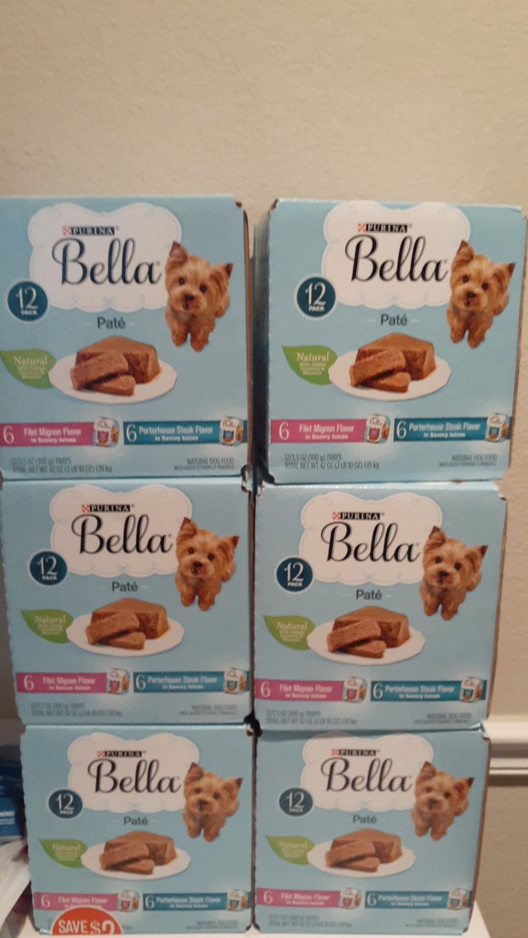 6 box of BELLA DOG FOOD**read post**