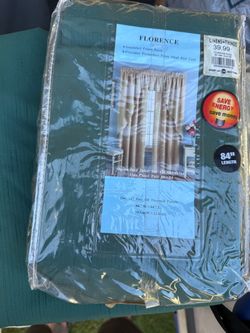 2 set Florence Thermal Curtain Panels 80x84 Hunter Green