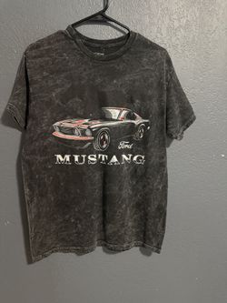 New Ford Mustang Vintage Black Graphic Tee Official License Size Medium
