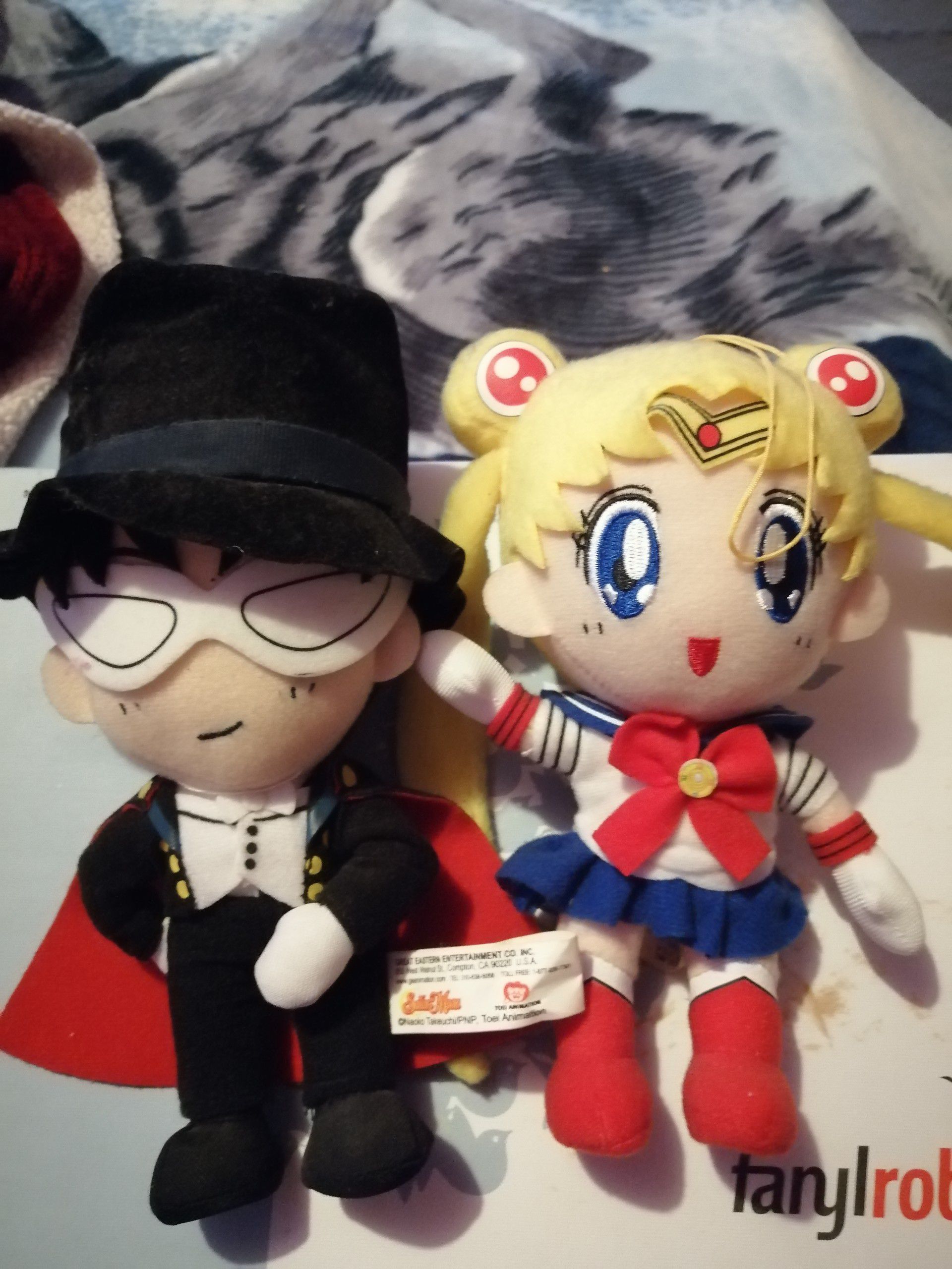 Sailor Moon Bandai with Tuxedo Mask. Authentic. No tags