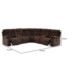 Chocolate Brown Sectional Couch