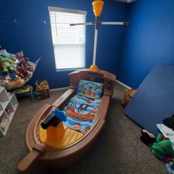 Pirate toddler bed.