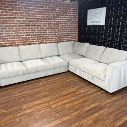 Delivery Available Costco Gray l shape sectional sofa couch retails