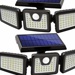 2 Pack- Solar Led Light Motion Sensor -New $65