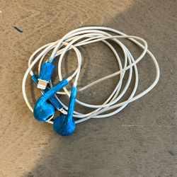 Earbuds Wired, Iphone, Customize Blue Color