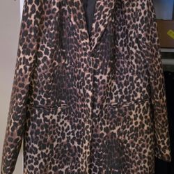 Leopard Print Peacoat