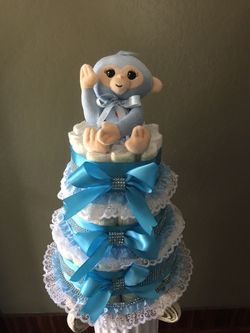 Pastel de pampers de Baby shower