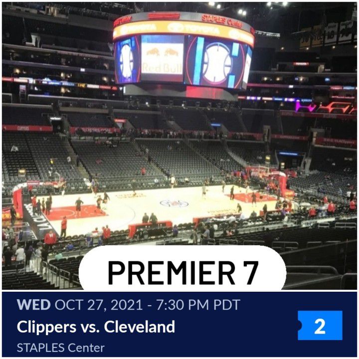 Clippers Tickets Premier 7 (10/27/21)