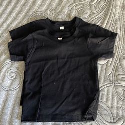Set of 2 Black T-shirts for 18-24 Month Baby
