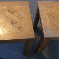 Wooden End Tables 