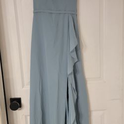 Azazie Naeem Moody Blue size A8 women's dress