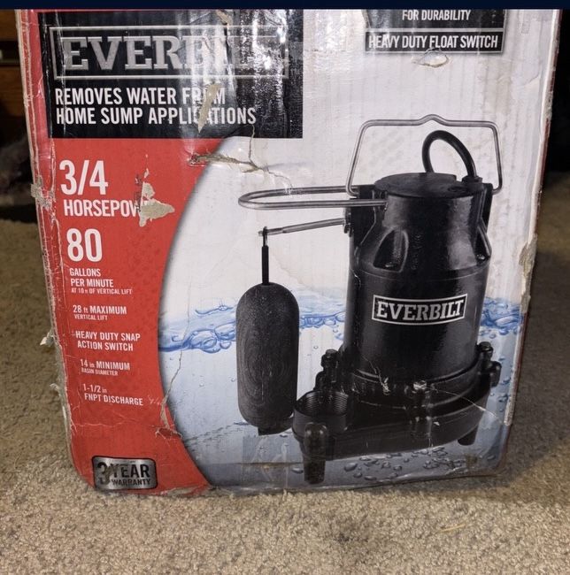 Everbillt Sump Pump
