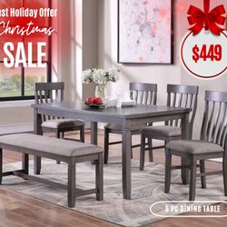 6 Pc Dining Table No Credit Needed $10 Down 