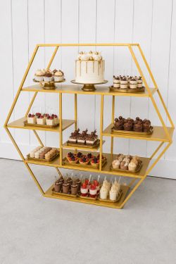 Hexagon dessert stand