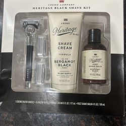 HERITAGE BLACK SHAVE KIT