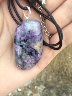 New siberian charoite pendant imported from russia