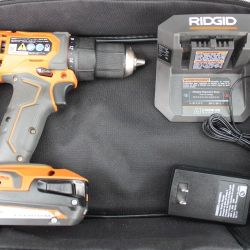 Rigid R86001..1/2 Inch, 18V DRILL WITH CHARGER 2AMP HR. BATTERY AND CASE , NICE VERY NICE CONDITION