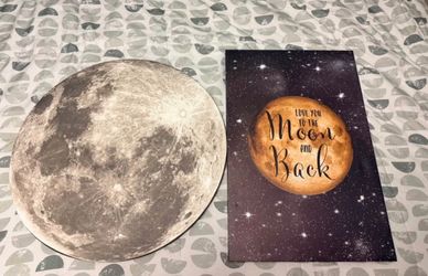 Moon canvas wall art