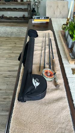 Fly rod and reel. 9 weight