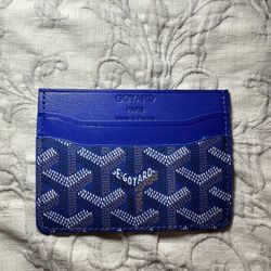 Blue Goyard Cardholder Wallet