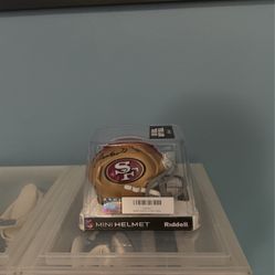 SAN FRANSISCO 49ers DEEBO SAMUEL SIGNED MINI HELMET FANATICS AUTHENTIC  NEW JUST TAKEN OUT FOR SIGNING 
